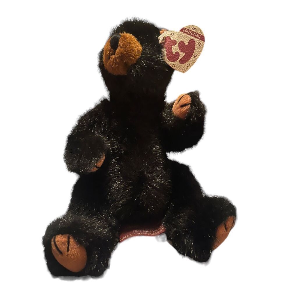 TY Beanie Baby Ivan Jointed Black Bear 1993 The Attic Treasures Collection